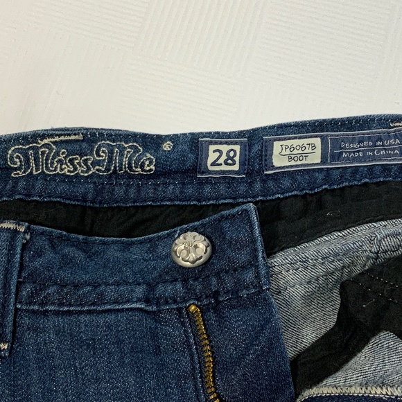 Miss Me Bling Boot Cut Sequin Jeans - Size 28 - Picture 13 of 15